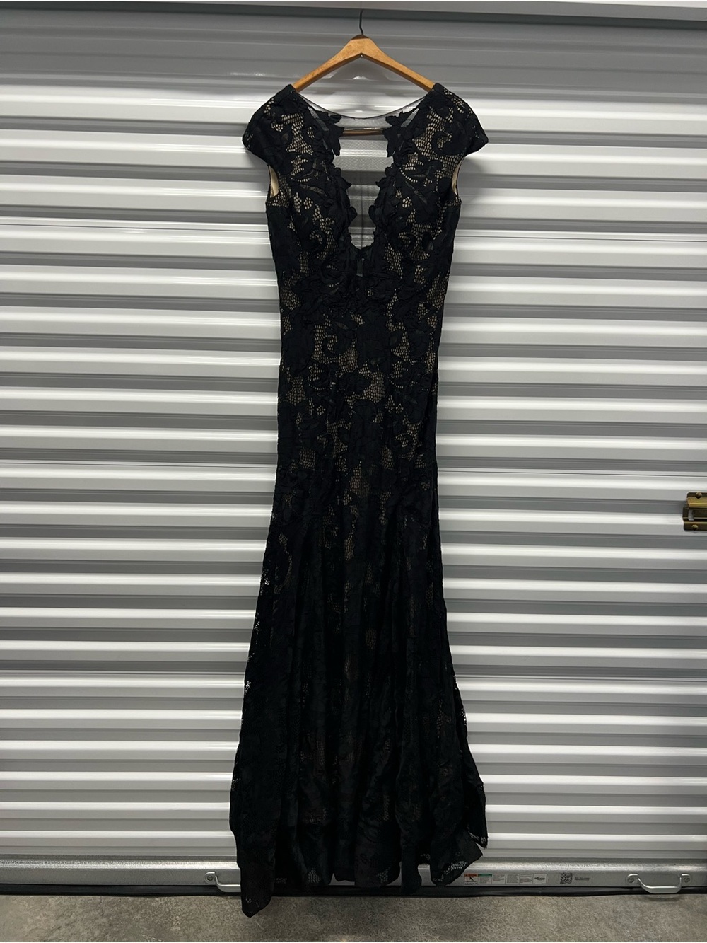 Jovani Elegant Black Lace Vintage Dress Size 10